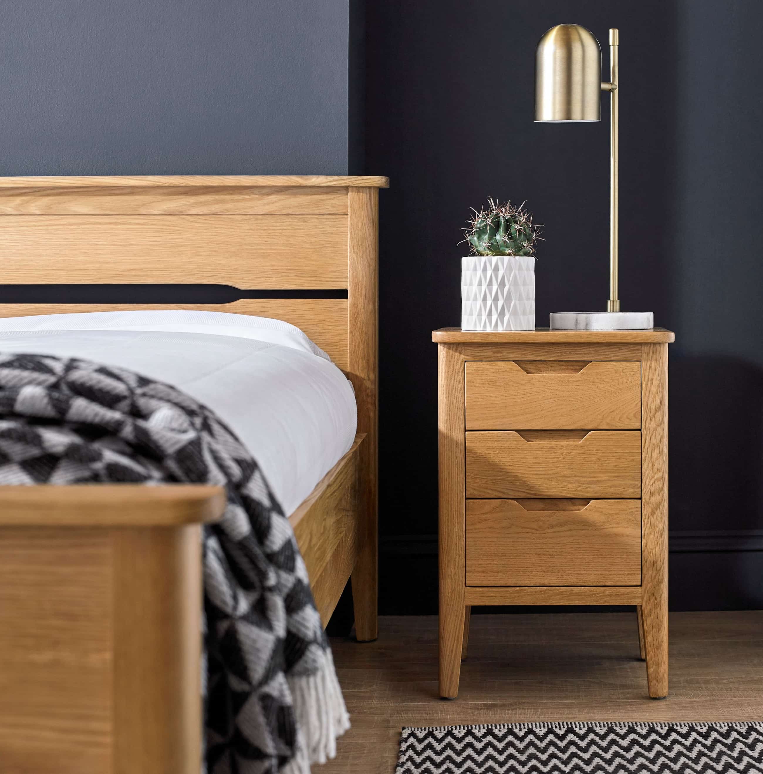 OSLO 3 Drawer Bedside Bedroom Furniture Alexander Ellis